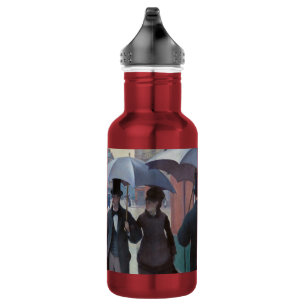 Gustave Caillebotte - Paris Street; Rainy Day Stainless Steel Water Bottle