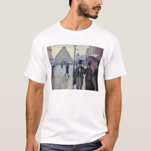 Gustave Caillebotte _ Paris Street Rainy Day T_Shirt