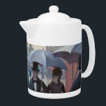 Gustave Caillebotte - Paris Street; Rainy Day Teapot<br><div class="desc">Paris Street; Rainy Day / Rue de Paris,  temps de pluie - Gustave Caillebotte in 1877</div>