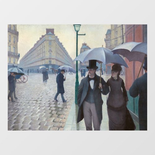 Gustave Caillebotte _ Paris Street Rainy Day Window Cling