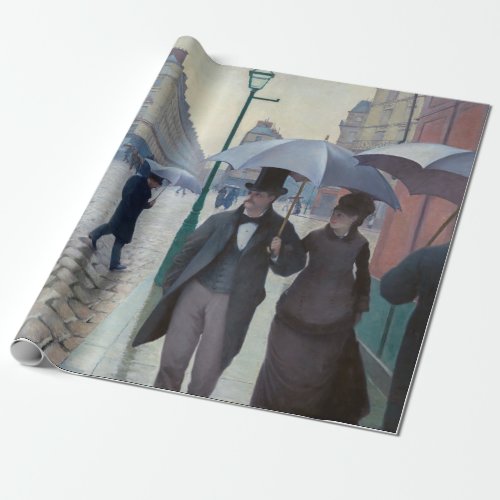 Gustave Caillebotte _ Paris Street Rainy Day Wrapping Paper