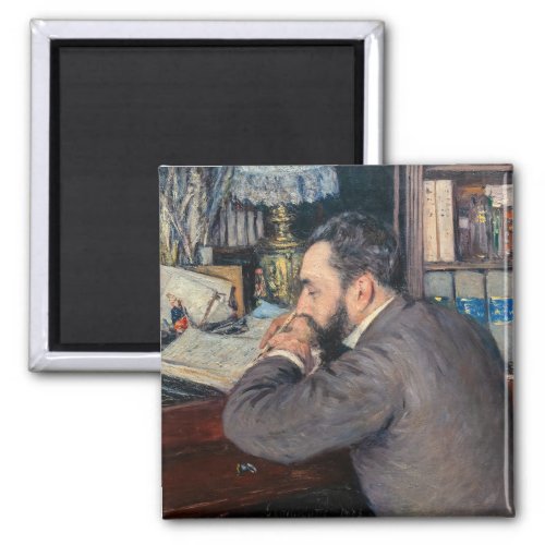 Gustave Caillebotte _ Portrait of Henri Cordier Magnet