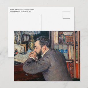 Gustave Caillebotte - Portrait of Henri Cordier Postcard