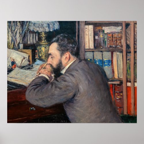 Gustave Caillebotte _ Portrait of Henri Cordier Poster