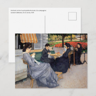 Gustave Caillebotte - Portraits in the Countryside Postcard