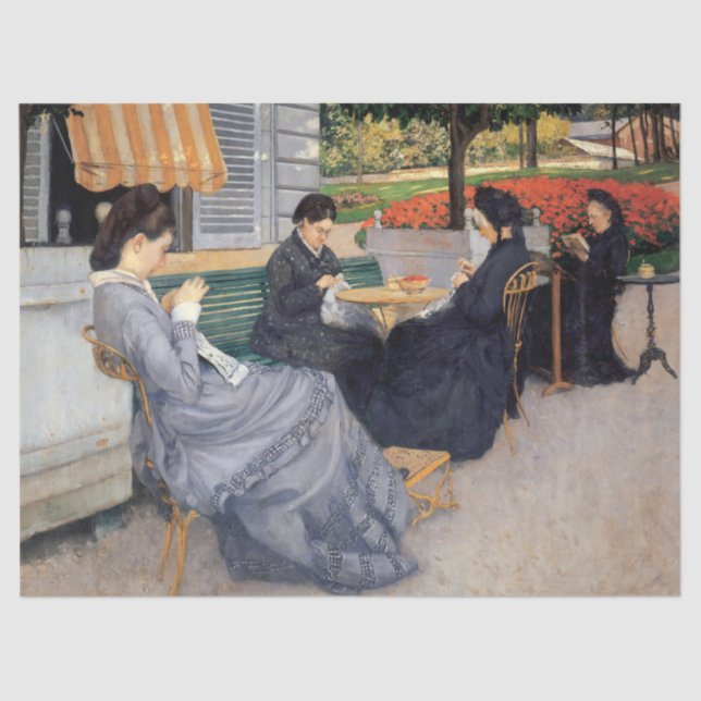 Gustave Caillebotte - Portraits in the Countryside Tissue Paper (Front)