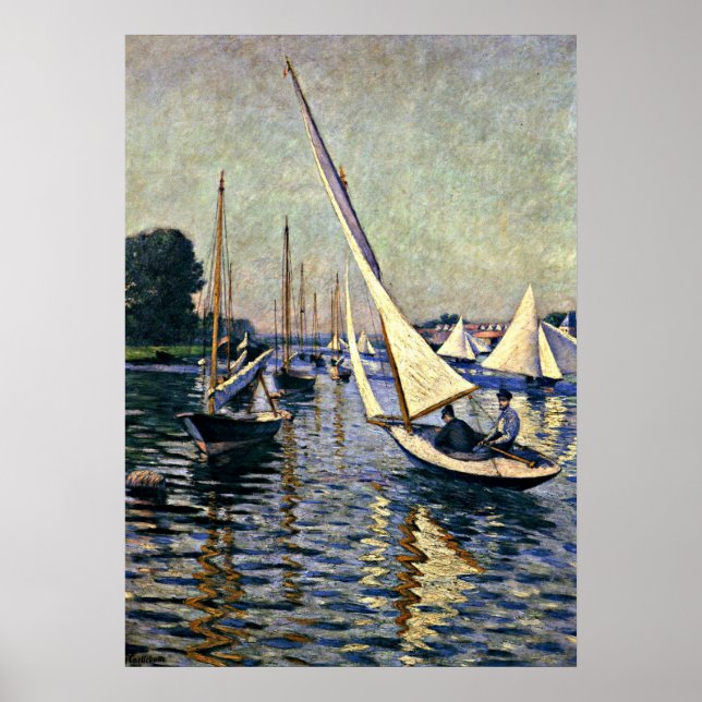 Gustave Caillebotte: Regatta at Argenteuil Poster (Front)