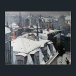 Gustave Caillebotte - Rooftops in the Snow Acrylic Print<br><div class="desc">Rooftops in the Snow (snow effect) / Roofs under Snow / View of Roofs - Gustave Caillebotte,  1879</div>