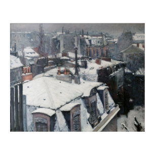 Gustave Caillebotte - Rooftops in the Snow Acrylic Print