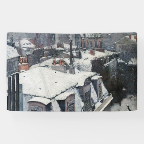 Gustave Caillebotte _ Rooftops in the Snow Banner