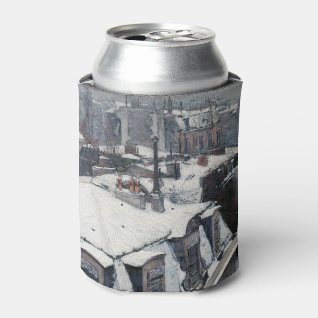 Gustave Caillebotte - Rooftops in the Snow Can Cooler (Can Front)