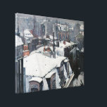 Gustave Caillebotte - Rooftops in the Snow Canvas Print<br><div class="desc">Rooftops in the Snow (snow effect) / Roofs under Snow / View of Roofs - Gustave Caillebotte,  1879</div>