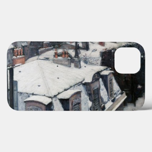 Gustave Caillebotte _ Rooftops in the Snow iPhone 13 Case