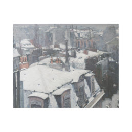 Gustave Caillebotte - Rooftops in the Snow Gallery Wrap