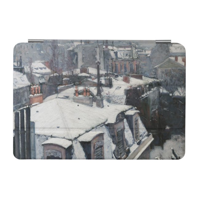 Gustave Caillebotte - Rooftops in the Snow iPad Mini Cover (Horizontal)