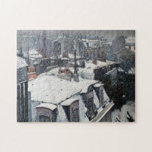 Gustave Caillebotte - Rooftops in the Snow Jigsaw Puzzle