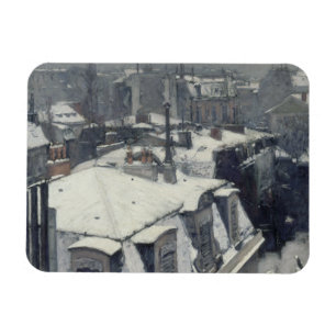 Gustave Caillebotte - Rooftops in the Snow Magnet