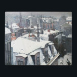 Gustave Caillebotte - Rooftops in the Snow Metal Print<br><div class="desc">Rooftops in the Snow (snow effect) / Roofs under Snow / View of Roofs - Gustave Caillebotte,  1879</div>