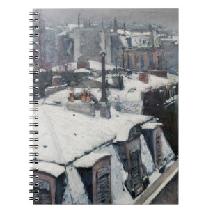 Gustave Caillebotte - Rooftops in the Snow Notebook