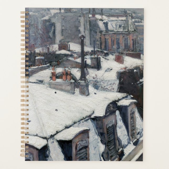 Gustave Caillebotte - Rooftops in the Snow Planner (Front)