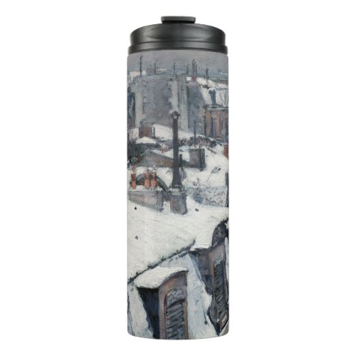 Gustave Caillebotte _ Rooftops in the Snow Thermal Tumbler