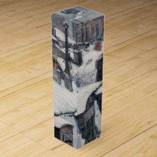 Gustave Caillebotte - Rooftops in the Snow Wine Box
