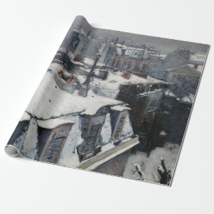 Gustave Caillebotte - Rooftops in the Snow Wrapping Paper