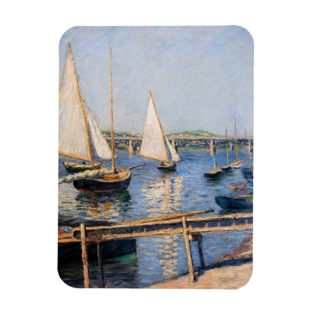 Gustave Caillebotte - Sailing Boats at Argenteuil Magnet (Vertical)