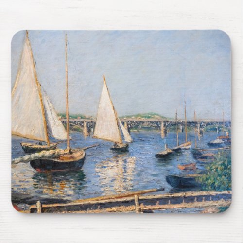 Gustave Caillebotte _ Sailing Boats at Argenteuil Mouse Pad