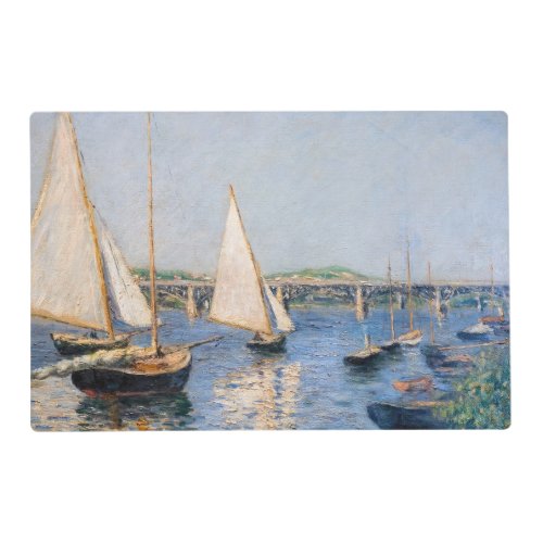 Gustave Caillebotte _ Sailing Boats at Argenteuil Placemat