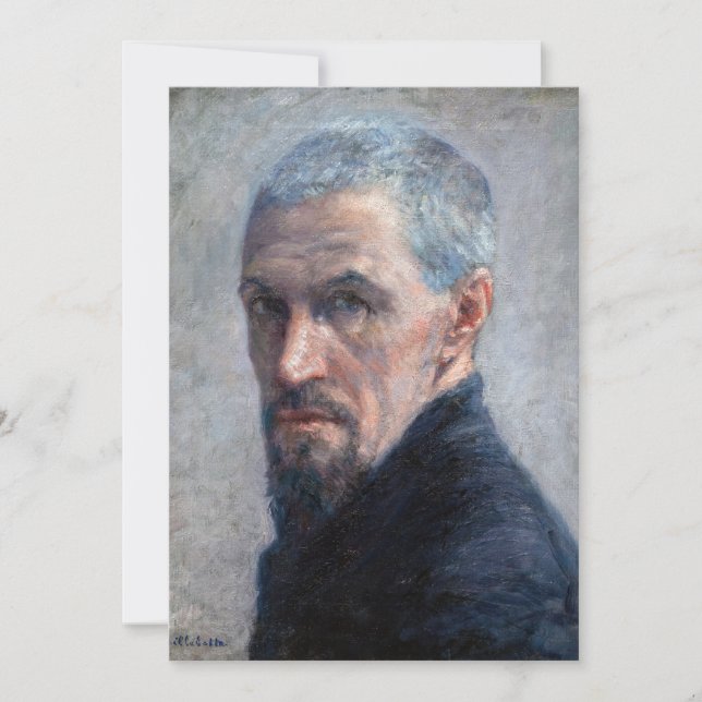 Gustave Caillebotte - Self Portrait Invitation (Front)
