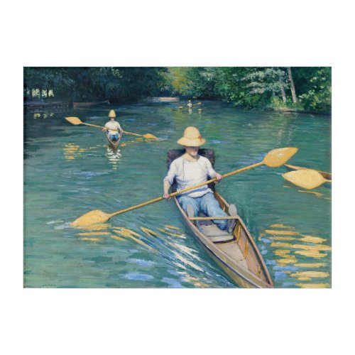 Gustave Caillebotte _ Skiffs on the Yerres Acrylic Print