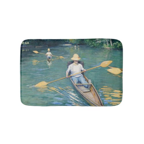 Gustave Caillebotte _ Skiffs on the Yerres Bath Mat