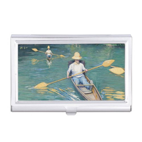 Gustave Caillebotte _ Skiffs on the Yerres Business Card Case