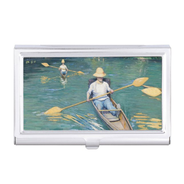 Gustave Caillebotte - Skiffs on the Yerres Business Card Case (Front)