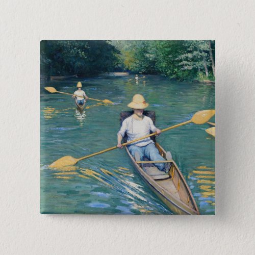 Gustave Caillebotte _ Skiffs on the Yerres Button