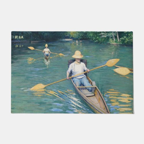 Gustave Caillebotte _ Skiffs on the Yerres Doormat