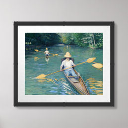 Gustave Caillebotte - Skiffs on the Yerres Framed Art