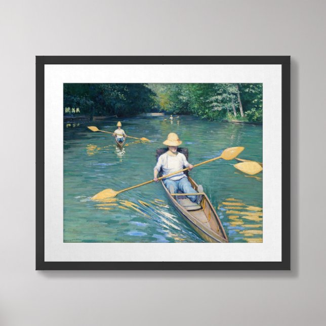 Gustave Caillebotte - Skiffs on the Yerres Framed Art (Framed Front)