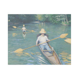 Gustave Caillebotte - Skiffs on the Yerres Gallery Wrap