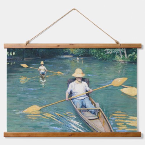 Gustave Caillebotte _ Skiffs on the Yerres Hanging Tapestry