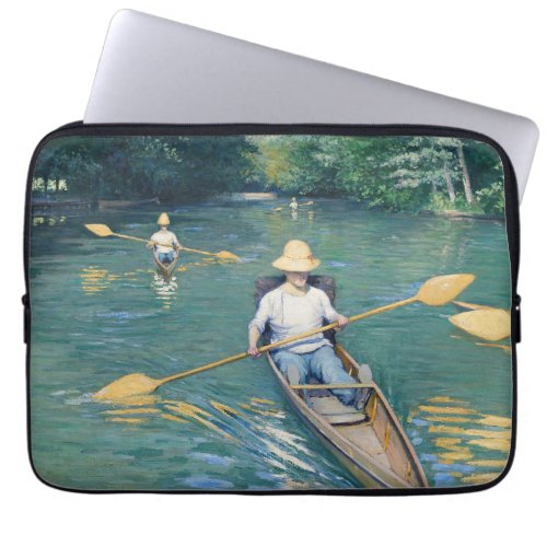 Gustave Caillebotte _ Skiffs on the Yerres Laptop Sleeve