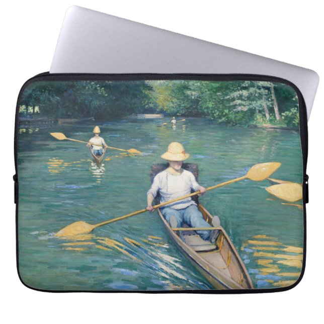 Gustave Caillebotte - Skiffs on the Yerres Laptop Sleeve (Front)