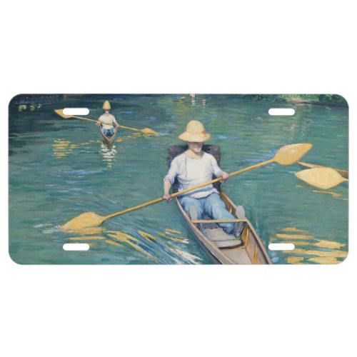 Gustave Caillebotte _ Skiffs on the Yerres License Plate