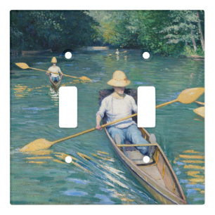 Gustave Caillebotte - Skiffs on the Yerres Light Switch Cover