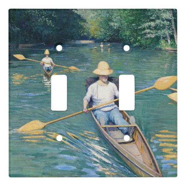 Gustave Caillebotte - Skiffs on the Yerres Light Switch Cover (Front)