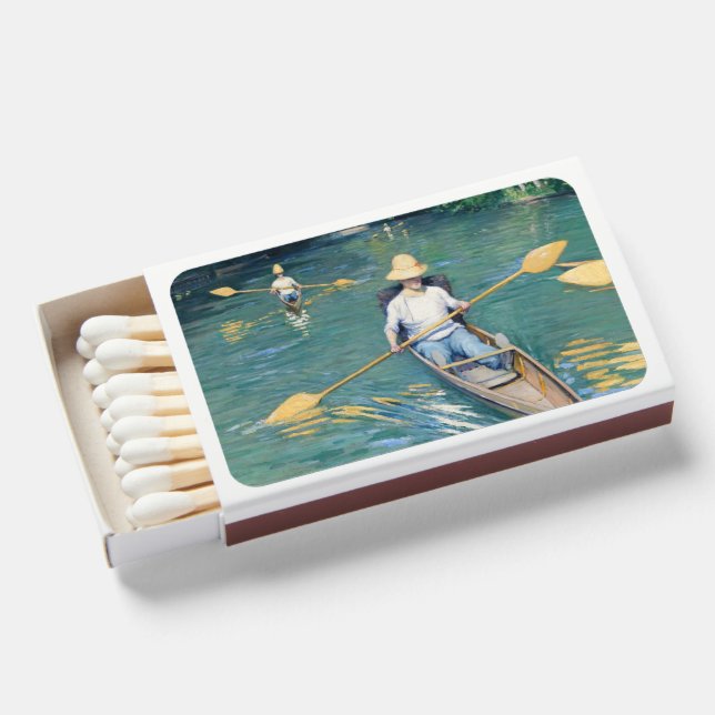 Gustave Caillebotte - Skiffs on the Yerres Matchboxes (Front Open)