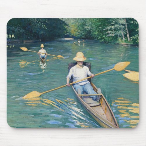 Gustave Caillebotte _ Skiffs on the Yerres Mouse Pad