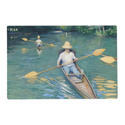 Gustave Caillebotte _ Skiffs on the Yerres Placemat