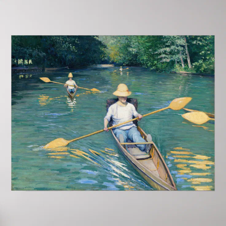 Gustave Caillebotte - Skiffs on the Yerres Poster (Front)